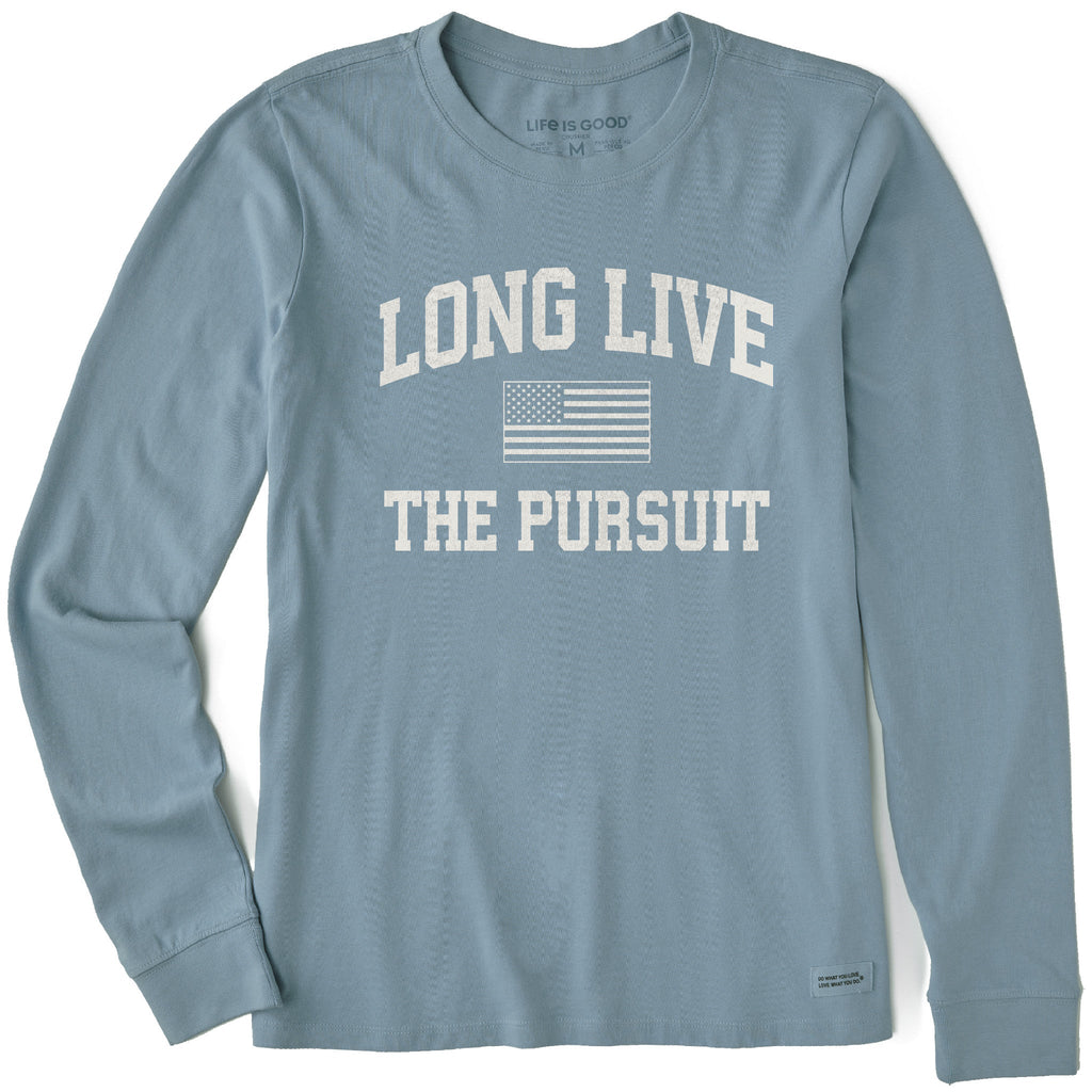 Women's Long Live the Pursuit Arch Sleeve Crusher Tee product image 1