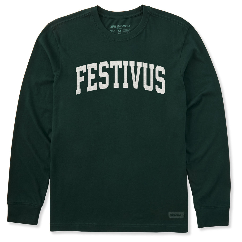 Men's Festivus Arch Long Sleeve Crusher Tee product image 1