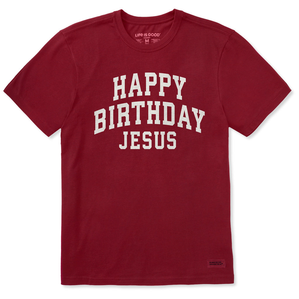 Men's Happy Birthday Jesus Arch Short Sleeve Crusher Tee product image 1