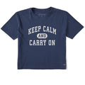 Women's Keep Calm Arch Short Sleeve Crusher Boxy Tee product image 1