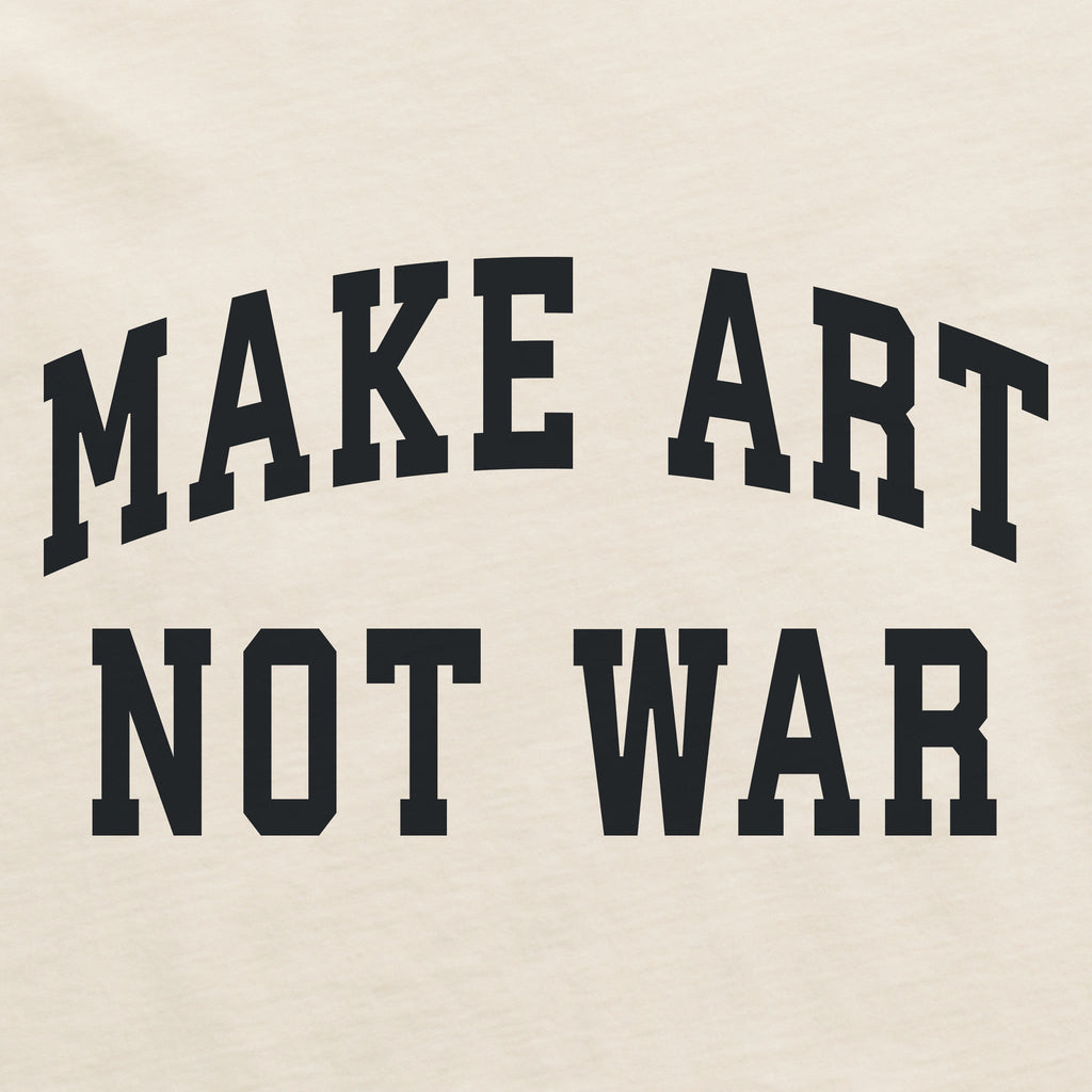 Women's Make Art Not War Arch Short Sleeve Crusher Boxy Tee product image 2