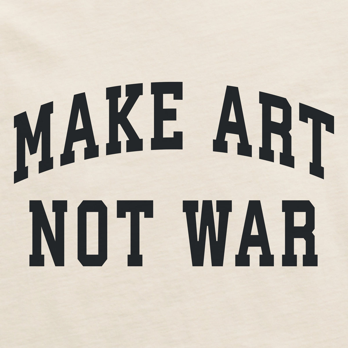 Women's Make Art Not War Arch Short Sleeve Crusher Boxy Tee product image 2
