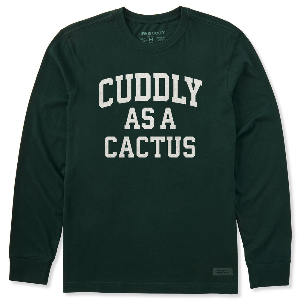 Men's Cuddly as a Cactus Arch Long Sleeve Crusher Tee product image 1