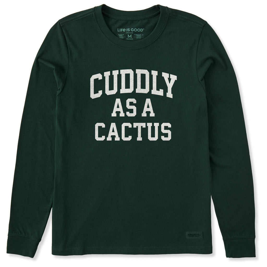 Women's Cuddly as a Cactus Arch Long Sleeve Crusher Tee product image 1