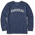 Kids Hanukkah Arch Long Sleeve Crusher Tee product image 1