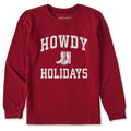 Kids Howdy Holidays Arch Long Sleeve Crusher Tee product image 1