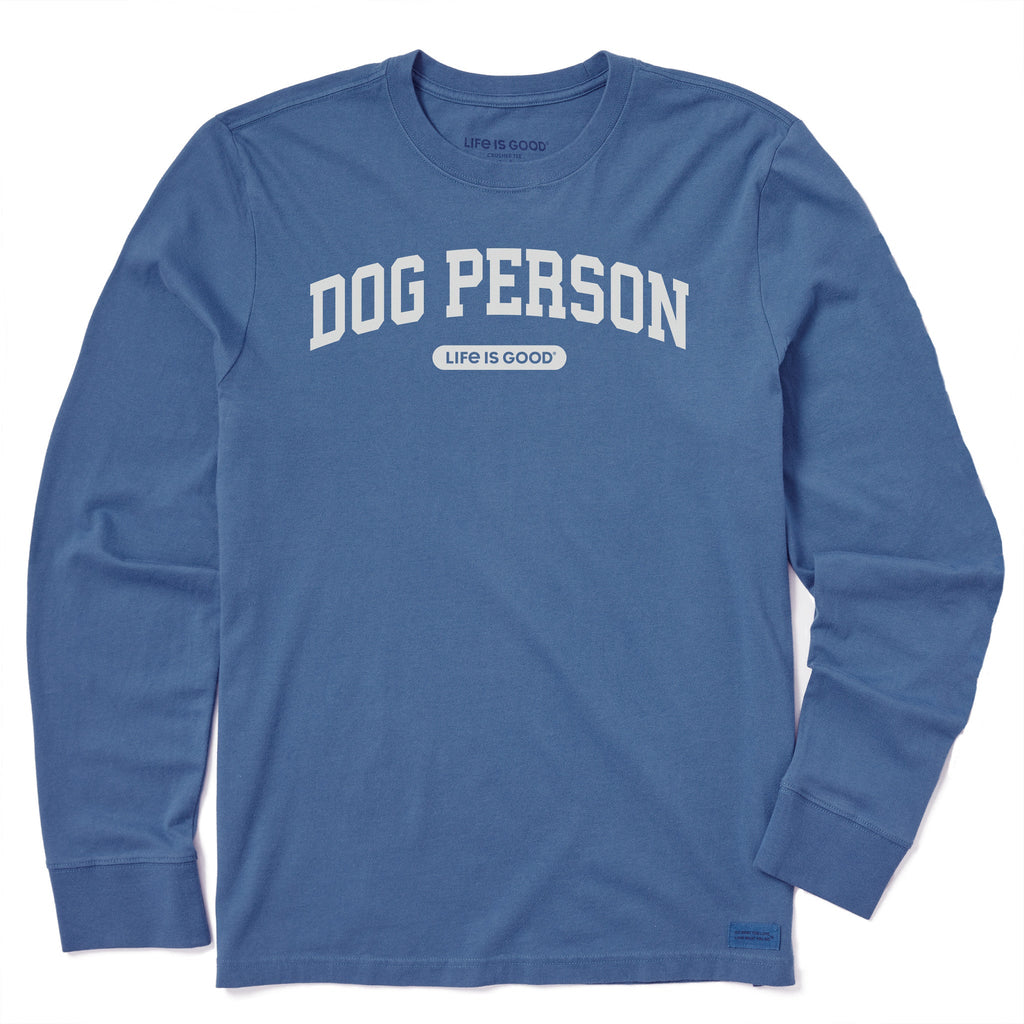 Men's Dog Person Arch Long Sleeve Crusher Tee product image 1