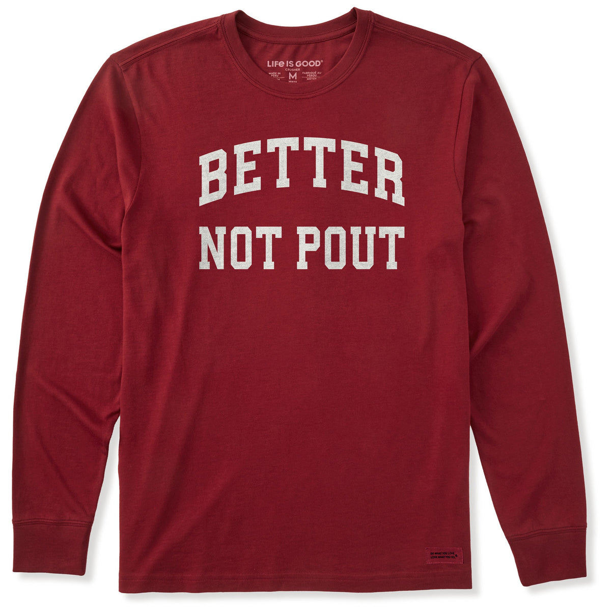 Men's Better Not Pout Arch Long Sleeve Crusher Tee product image 1