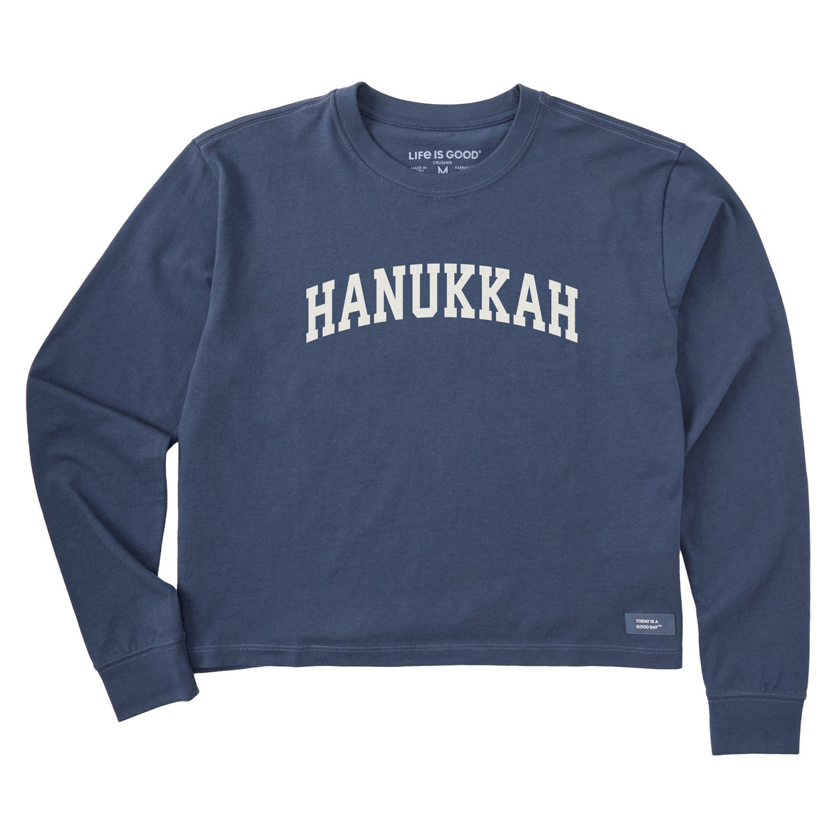 Women's Hanukkah Arch Long Sleeve Crusher Boxy Tee product image 1