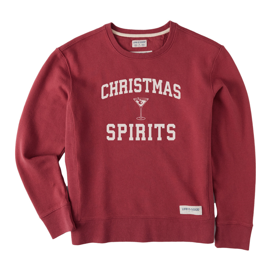 Women's Christmas Spirits Arch Simply True Fleece Crew