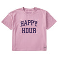 Women's Happy Hour Arch Short Sleeve Crusher Boxy Tee product image 1