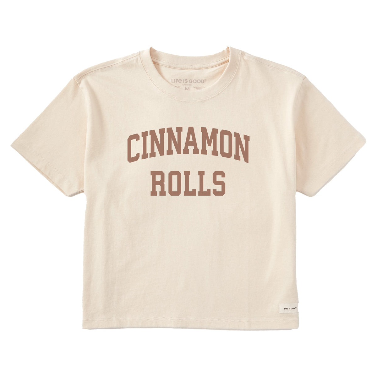 Women's Cinnamon Rolls Arch Short Sleeve Crusher Boxy Tee product image 1