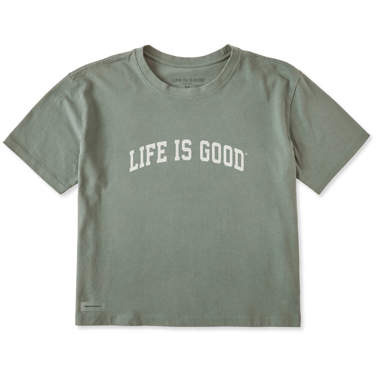 Women's A Life is Good Arch Short Sleeve Crusher Boxy Tee product image 1