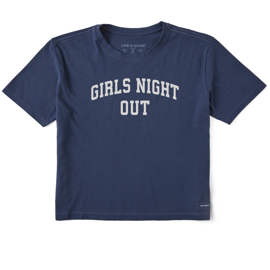 Women's Girls Night Out Arch Short Sleeve Crusher Boxy Tee product image 1