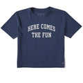 Women's Here Comes the Fun Arch Short Sleeve Crusher Boxy product image 1