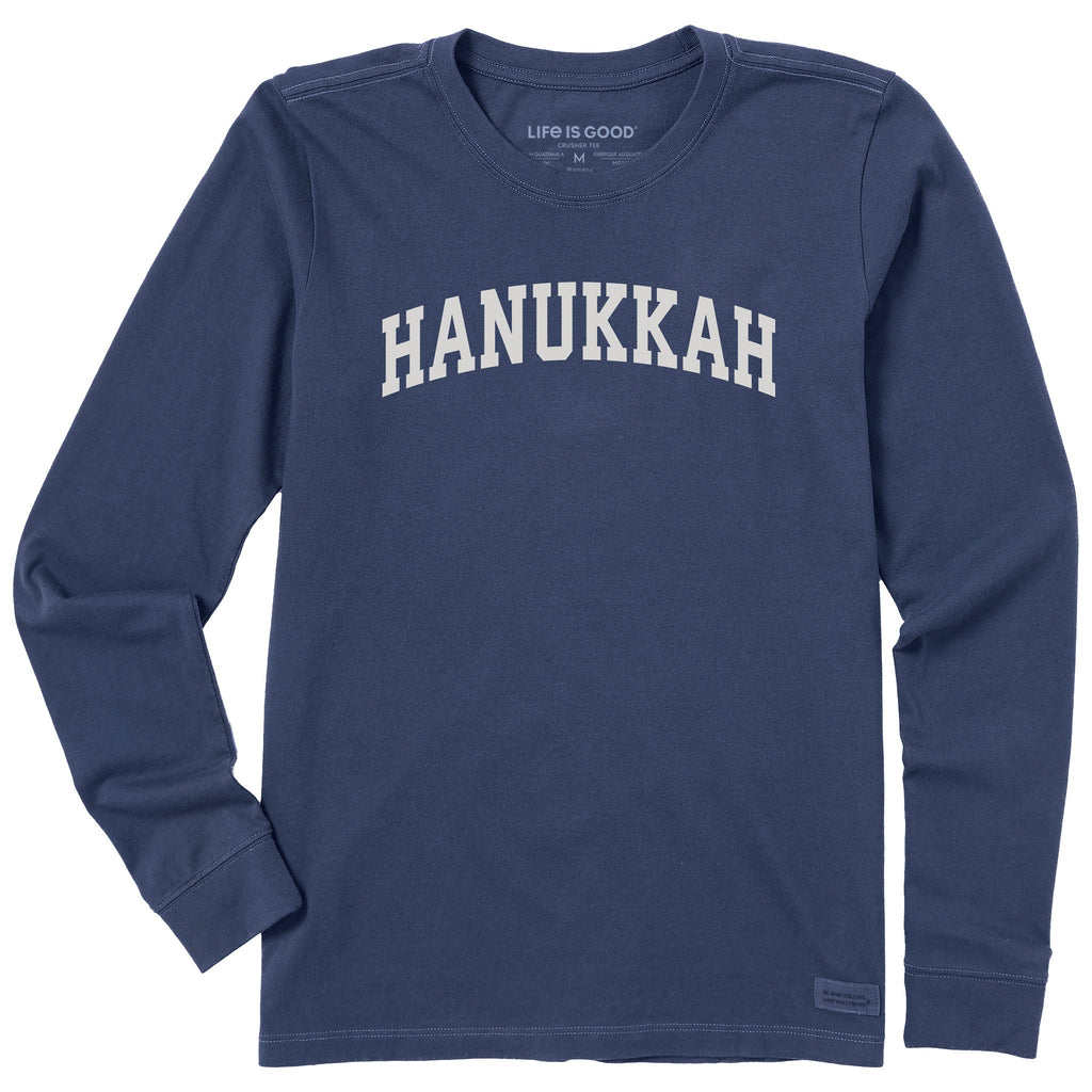 Women's Hanukkah Arch Long Sleeve Crusher Tee product image 1