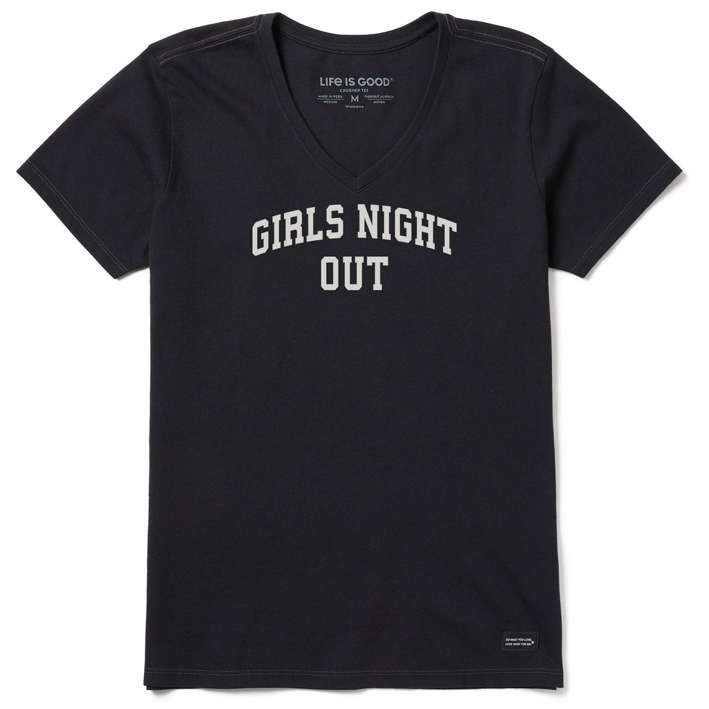 Women's Girls Night Out Arch Short Sleeve Crusher Vee product image 1