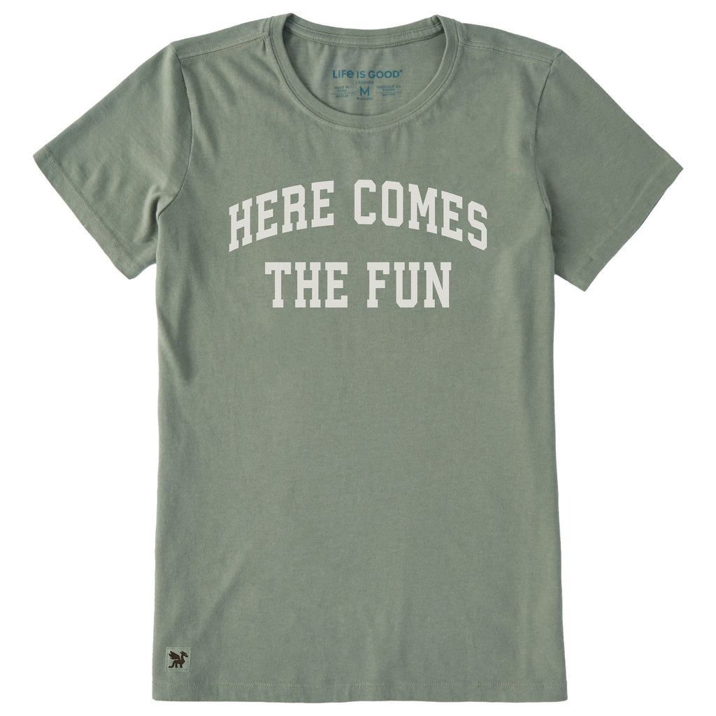 Women's Here Comes the Fun Arch Short Sleeve Crusher Tee product image 1