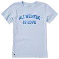 Women's All We Need is Love Arch Short Sleeve Crusher Tee product image 1