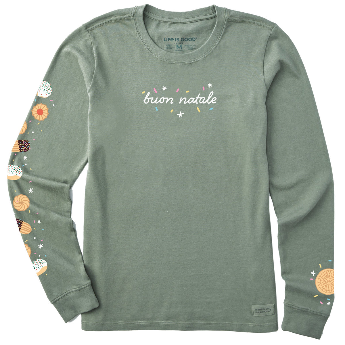 Women's Buon Natale Italian Christmas Cookies Long Sleeve product image 1