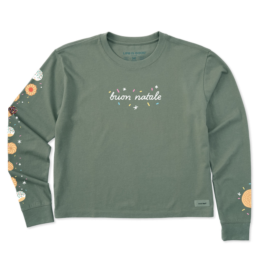 Women's Buon Natale Italian Christmas Cookies Long Sleeve product image 9
