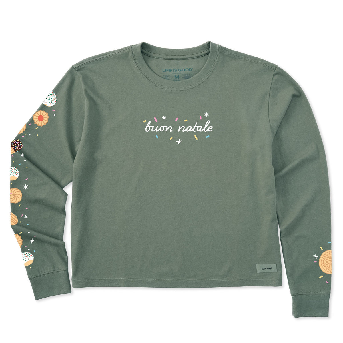 Women's Buon Natale Italian Christmas Cookies Long Sleeve product image 9