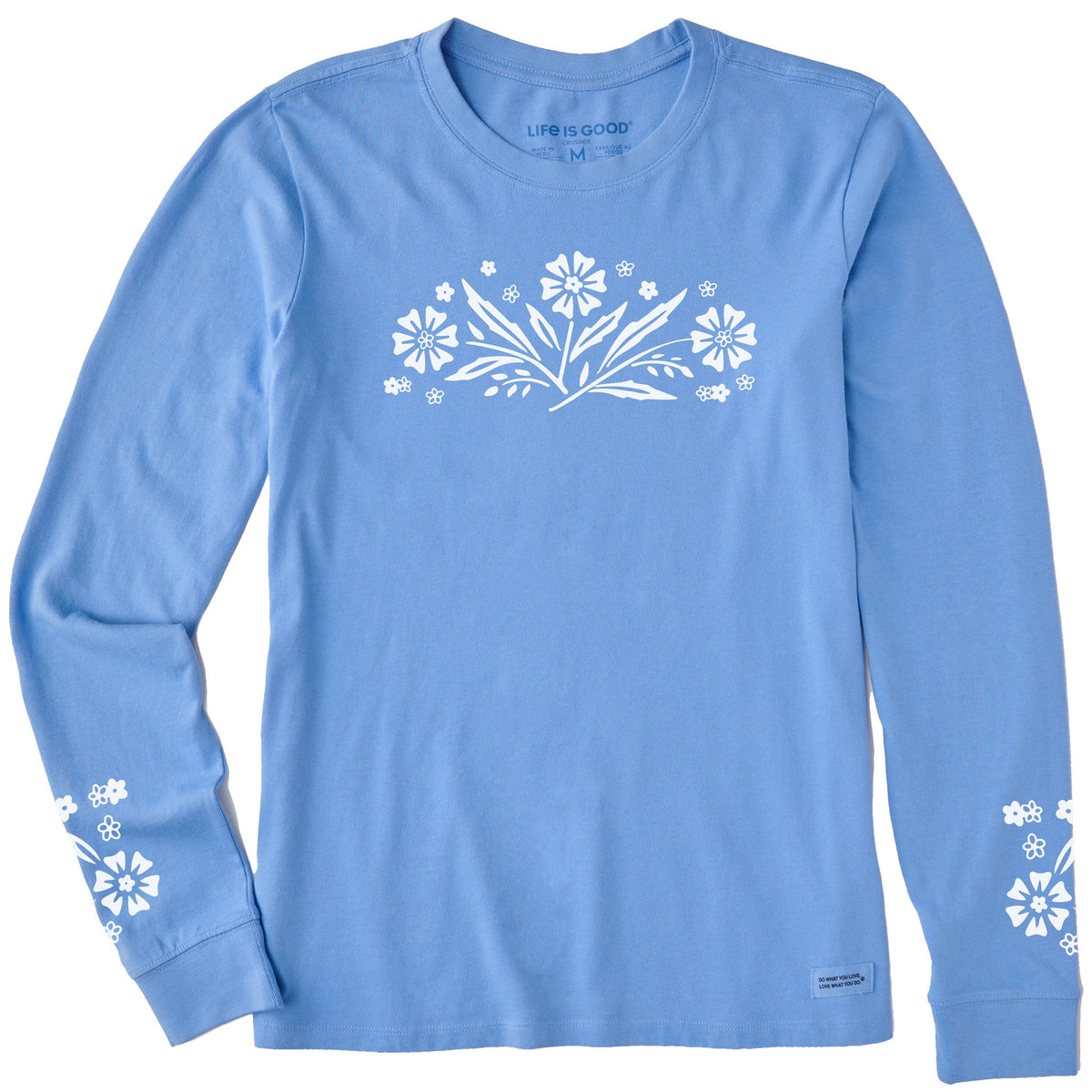 Women's Retro Floral Long Sleeve Crusher Tee product image 5