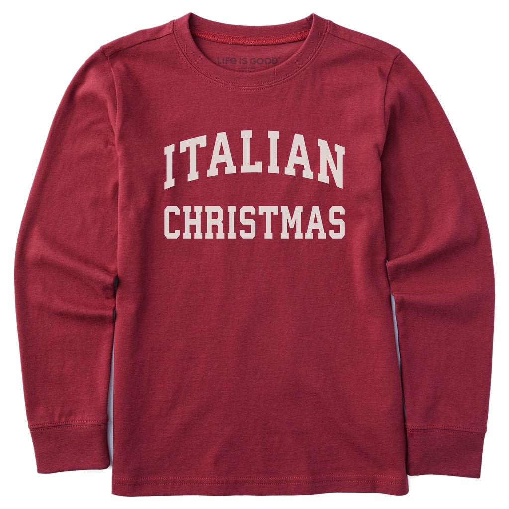 Kids Italian Christmas Arch Long Sleeve Crusher Tee product image 3