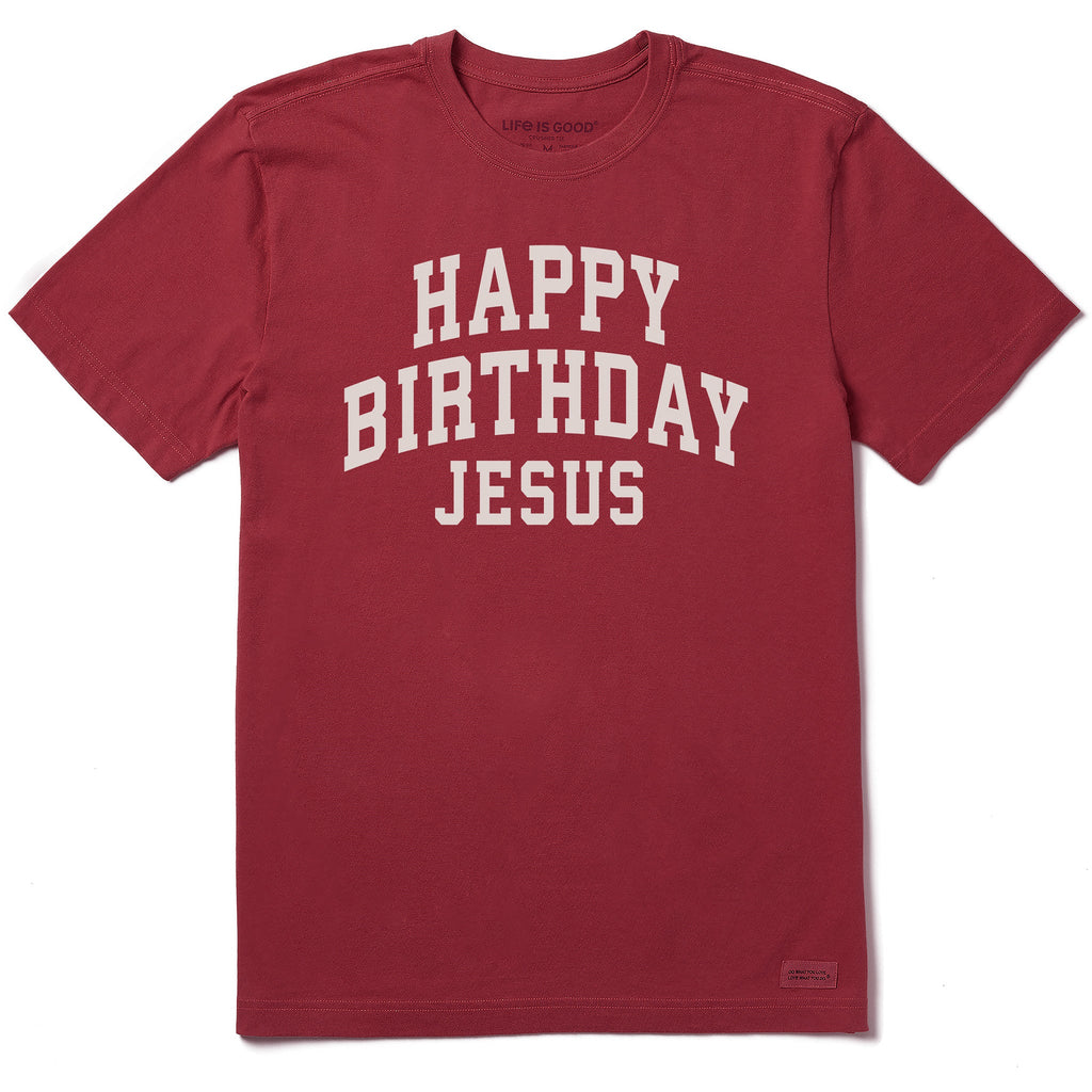 Men's Happy Birthday Jesus Arch Short Sleeve Crusher Tee product image 3