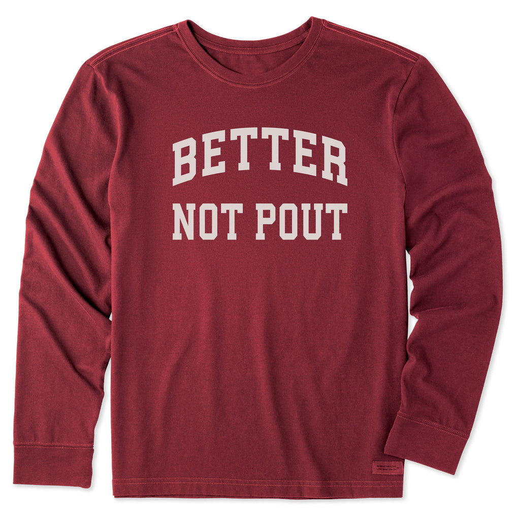 Men's Better Not Pout Arch Long Sleeve Crusher Tee product image 3