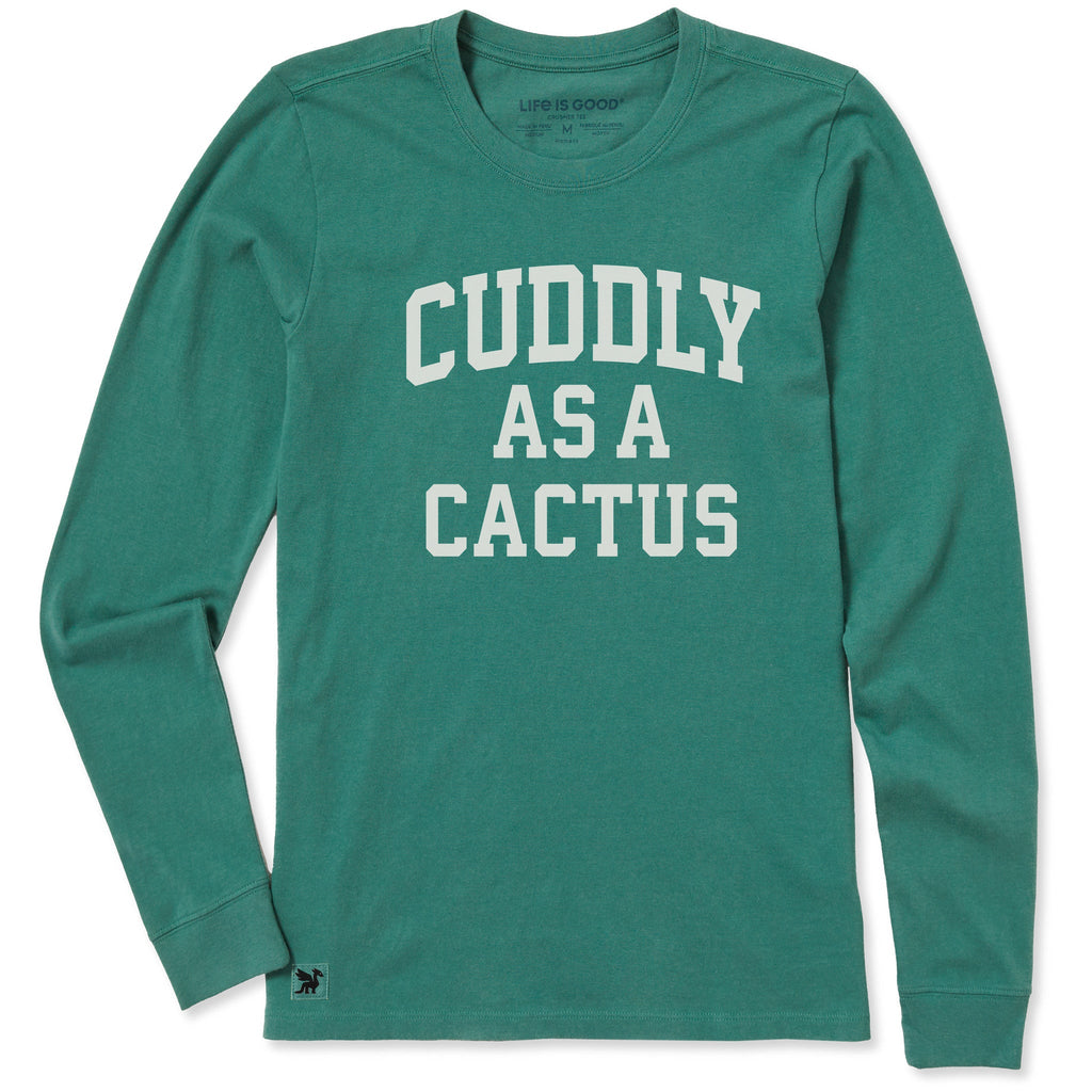 Women's Cuddly as a Cactus Arch Long Sleeve Crusher Tee product image 3