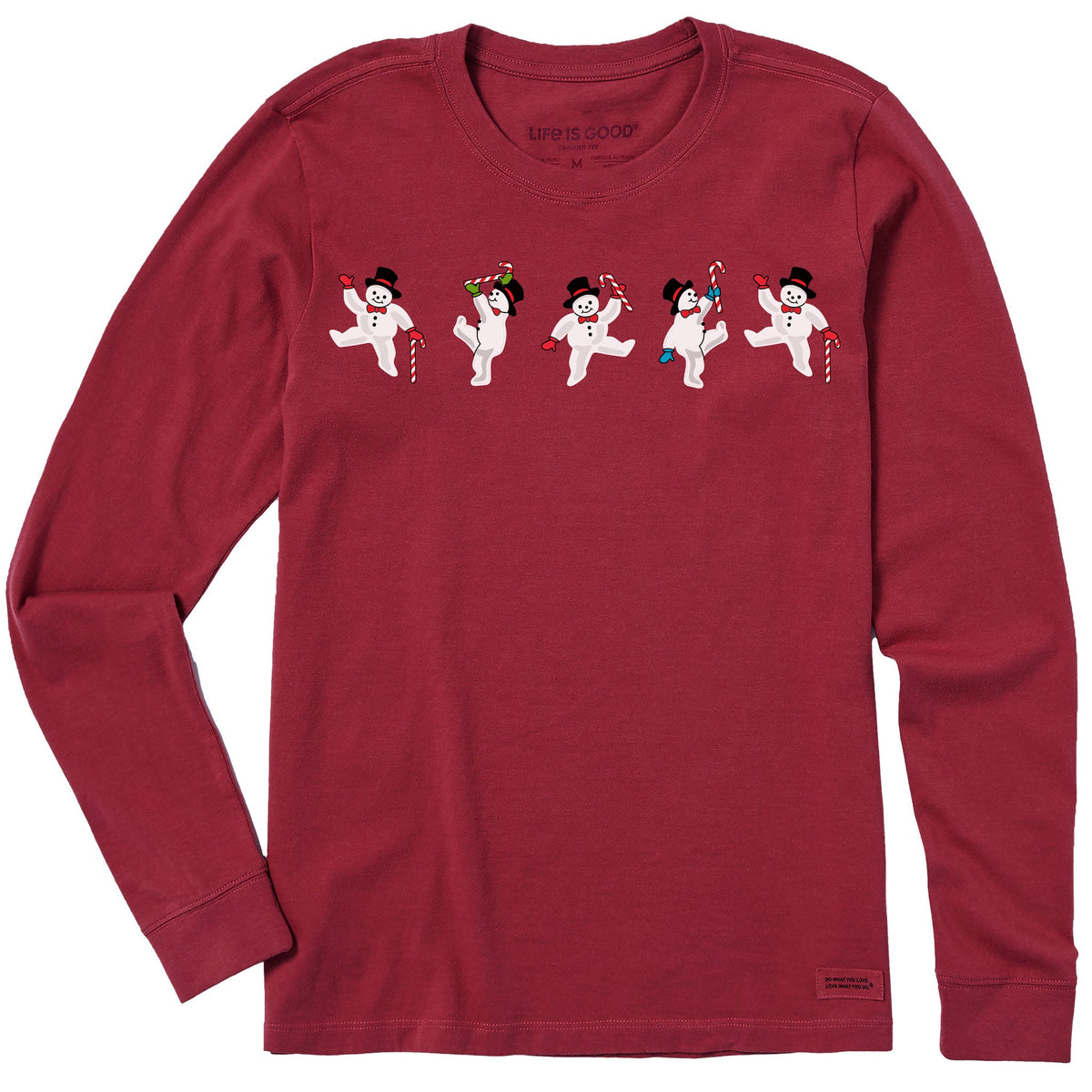 Women's Snowman Boogie Long Sleeve Crusher Tee