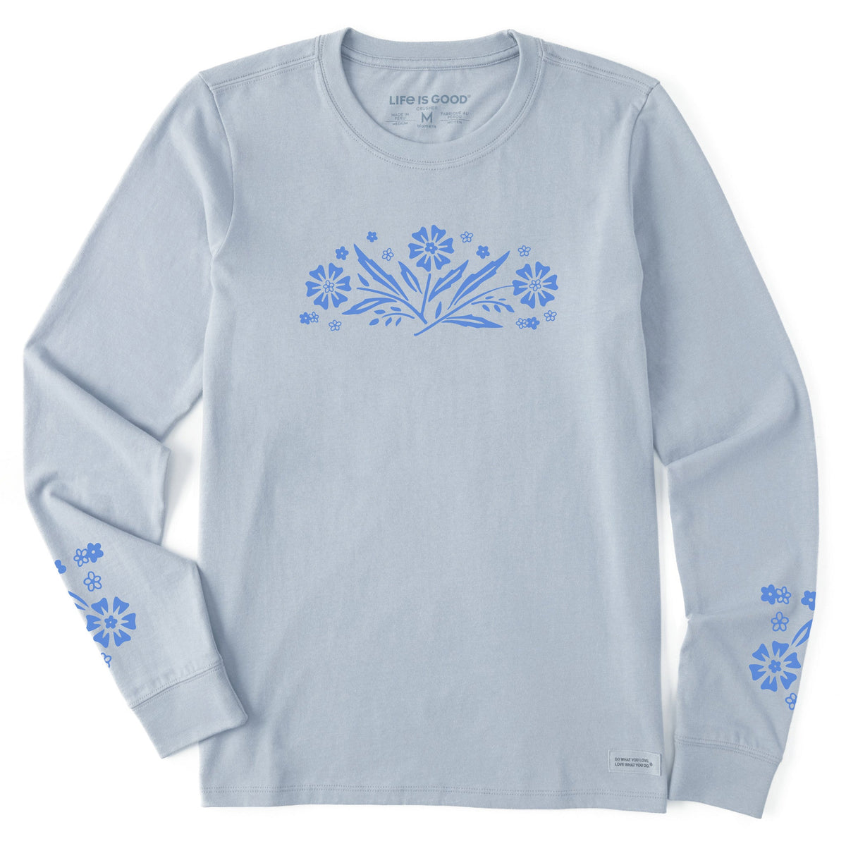Women's Retro Floral Long Sleeve Crusher Tee product image 9